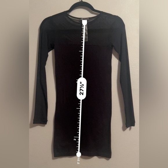 ⚡️Zara Crew neck mini black dress ling sleeves. #198 - Picture 4 of 8
